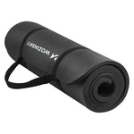Wozinsky exercise mat 181 x 63 x 0.9 cm thick gymnastic yoga mat black czarny jóga matrac 5907769300417-63711