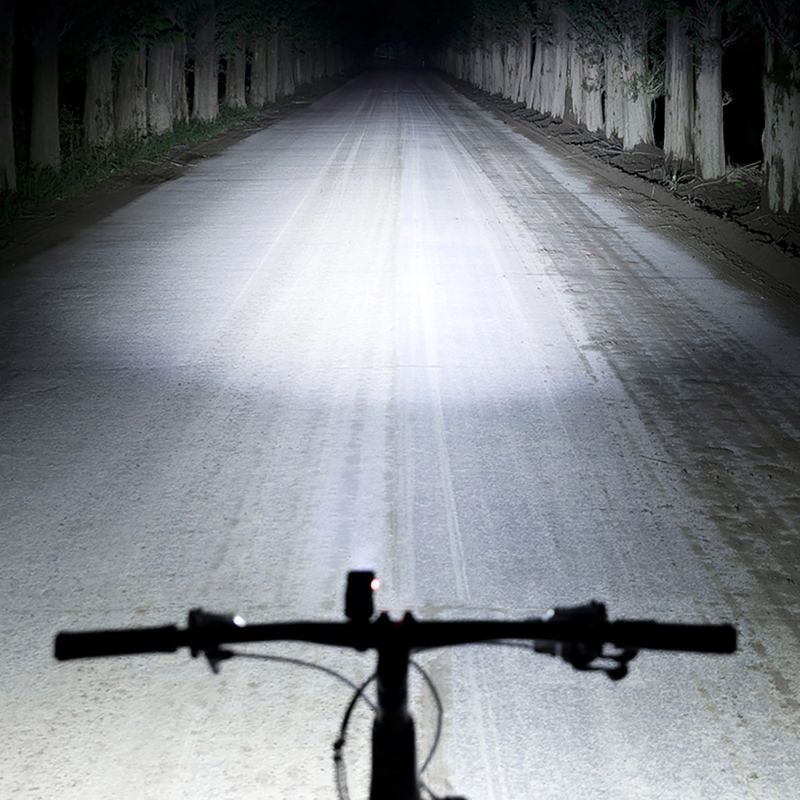 Rockbros 24710012001 front bicycle light 800 lm + USB-C - USB-A cable - black fekete lights, tourist equipment