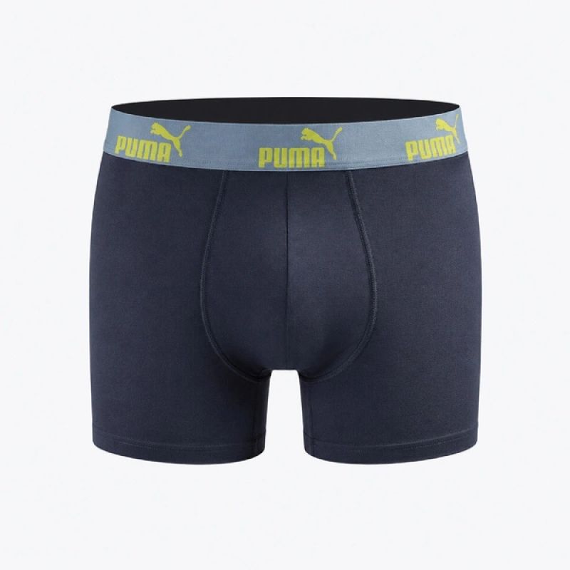 Puma Men's Boxershorts 6-Pack Black Green Navy kék fehérnemű 7012182544732