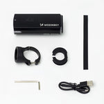 Wozinsky Front Bike Light + USB-C Cable (3000 lm) - Black fekete elektronika 304004-184329
