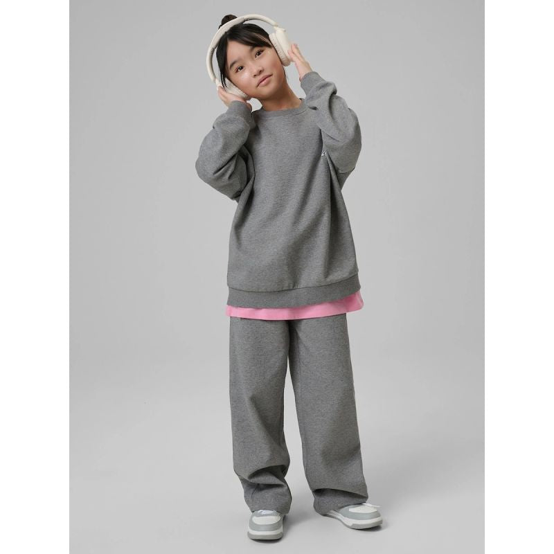 Girls' loose sweatshirt without hood 4F