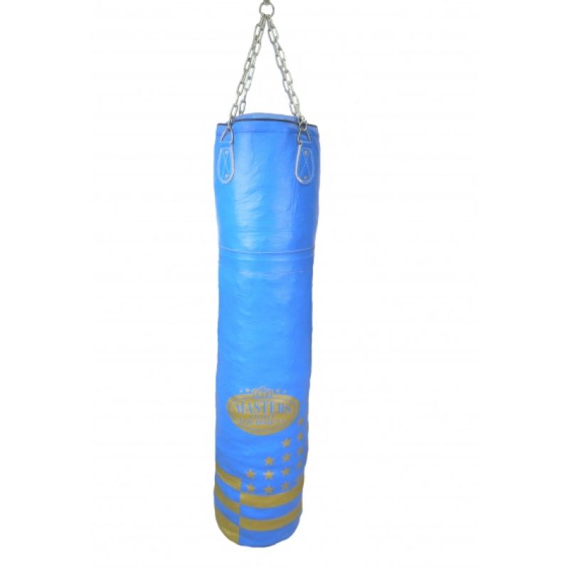 MASTERS FIGHT EQUIPMENT Leather punching bag 150/35 cm full WWS-STAR red piros edzőfelszerelés 0443-STAR02
