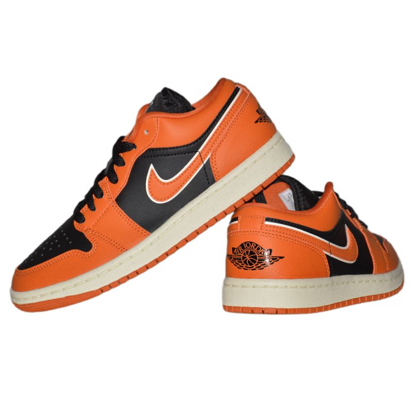 AIR Jordan Women's 1 Low Se Sport Spice/Black-Coconut Milk - fekete cipő