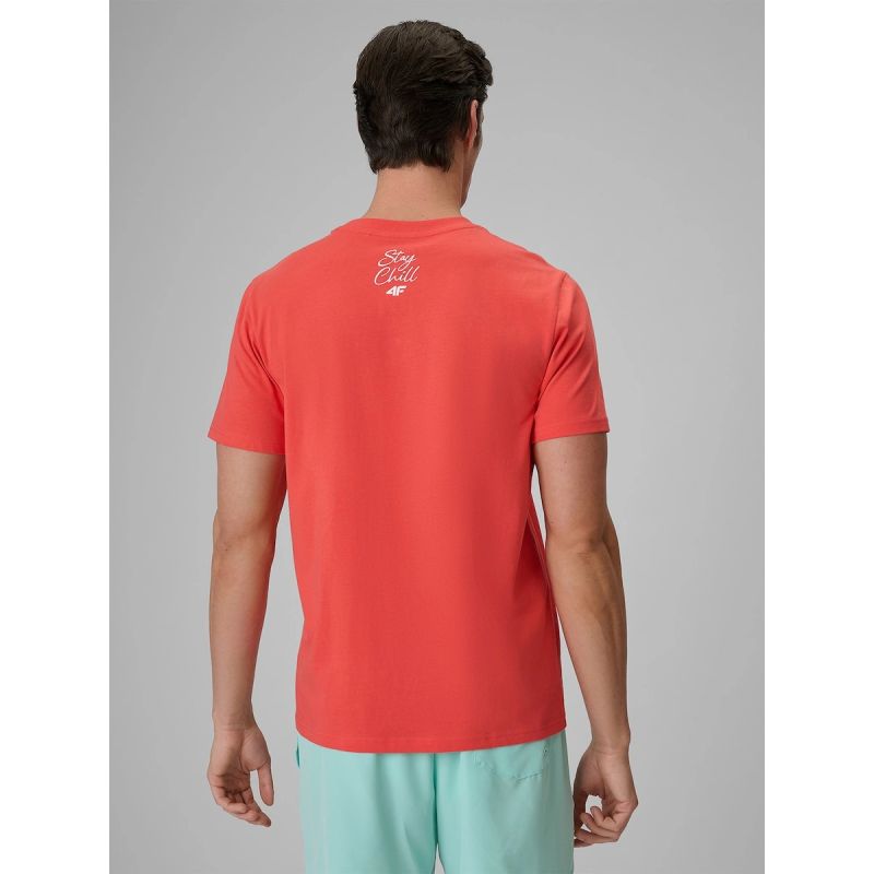 4F Men's regular printed T-shirt póló 4FRSS26TTSHM4304-63S