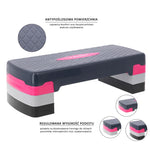 HMS aerobics step model AS002 in pink/ szürke póló 17-44-006