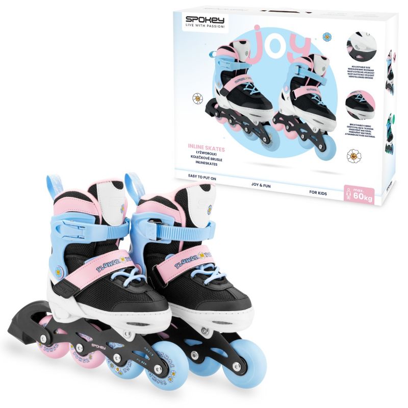 Spokey Joy Jr Roller Skates SPK-942278 size 27-30 GN/BL Szabadidő kiegészítő