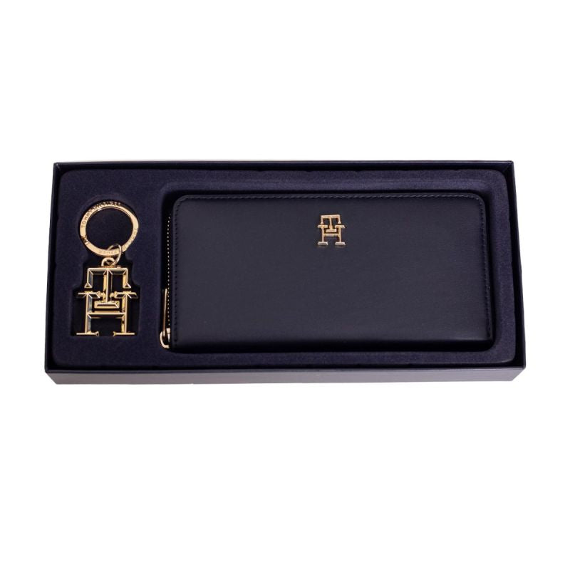 Tommy Hilfiger Iconic GP Wallet Keyfob Women's Wallet with Keychain Gift - AW0AW14004-DW6 uniwersalny pénztárca