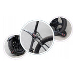 Rockbros bicycle lock with combination 1.8 m - black