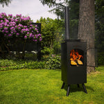 BonFeu BonCarré Garden Fireplace Black fekete hátizsák