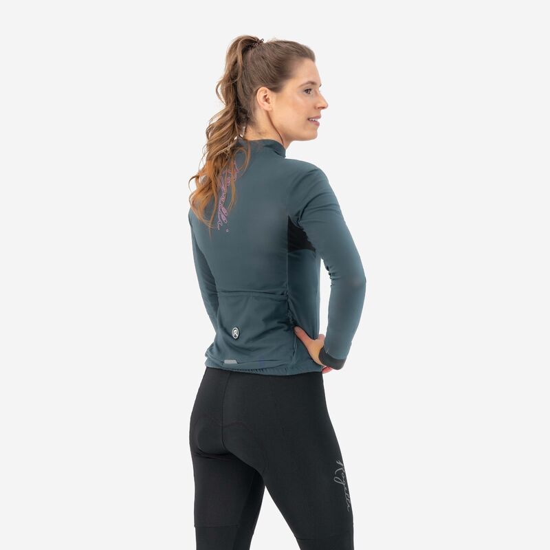 Rogelli DISTANCE women's sweatshirt gray-pink 2XL rózsaszín pulóver