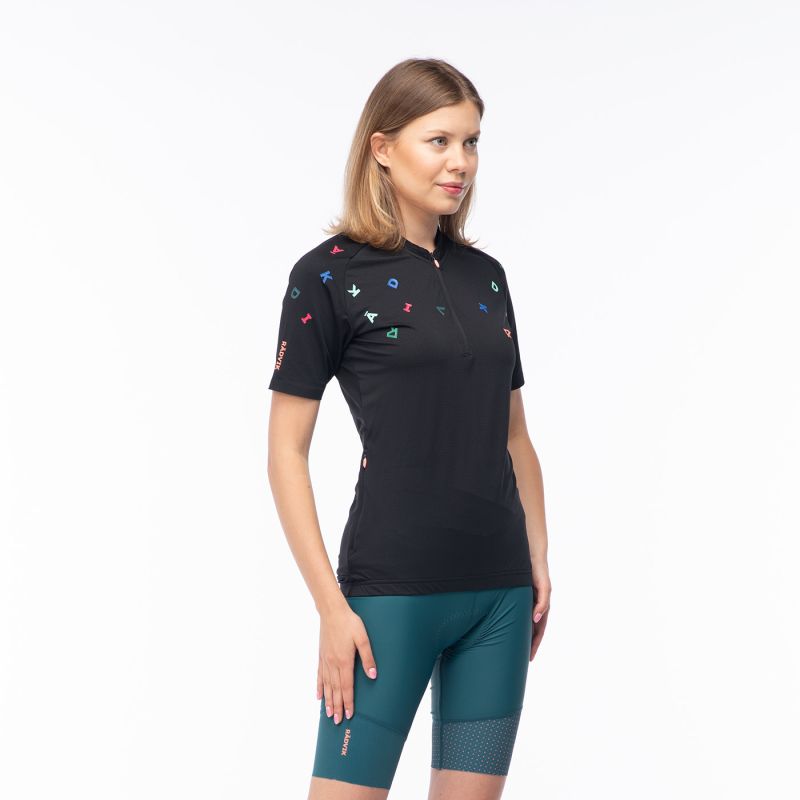 Radvik Delta W Cycling Jersey fekete póló