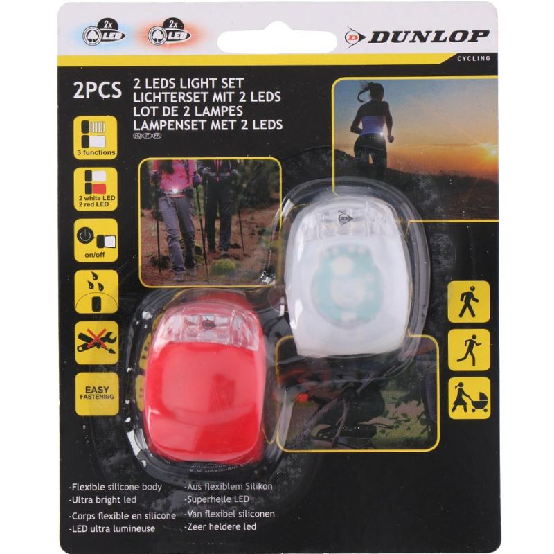 Dunlop Bicycle light led 2 pcs SC fehér kiegészítő 05320
