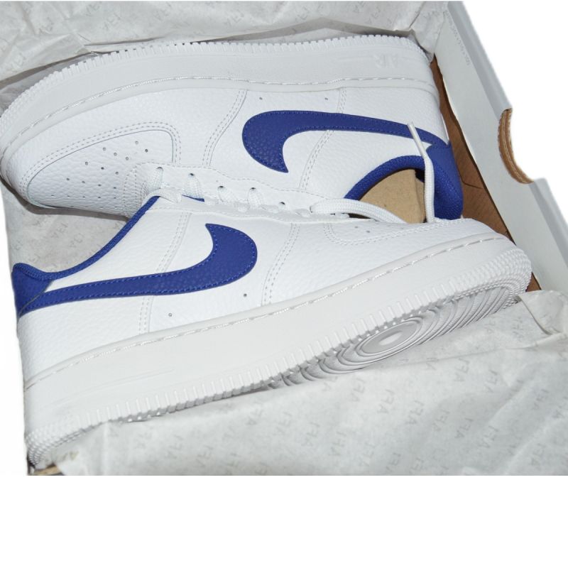 Nike Air Force 1 White/Deep royal blue women's - CT3839-101 kék utcai cipő