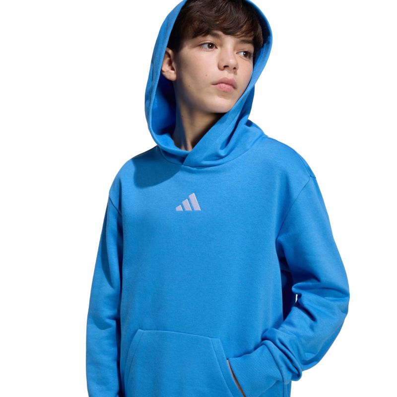adidas Essentials Hoodie for kids KD3382 kék kapucnis pulóver