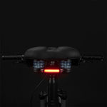 Rockbros 38218916002 MTB bicycle saddle + lamp - black 38218916002 || rockbros-38218916002 tourist equipment