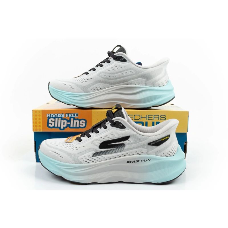 Skechers men's sports sneakers Max Run SLIP-INS fehér futócipő