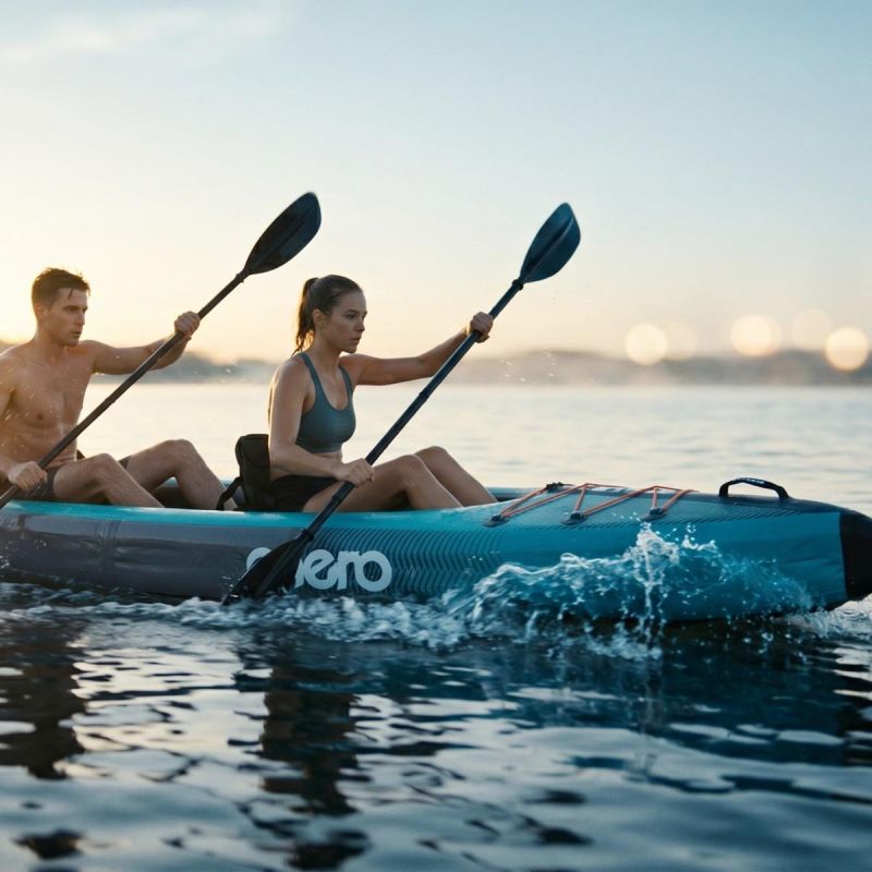 2-PERSON KAYAK LAMINATED PVC BLUE ENERO