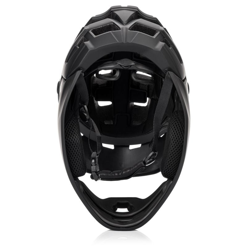 Meteor Hydra S full-face bicycle helmet 51-55 cm black fekete sisak 17894