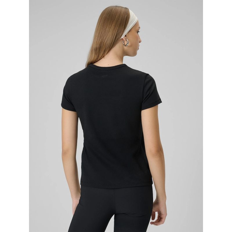 4F Women's slim plain T-shirt póló 4FRAW25TTSHF3623-20S
