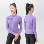 Rockbros TVI Women's Long Sleeve Cycling Jersey Fall/Winter L - Purple l \ fioletowy kötött sapka 15310002003-211746