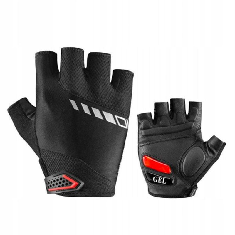 Rockbros S143-BK cycling gloves with gel inserts - black fekete kesztyű