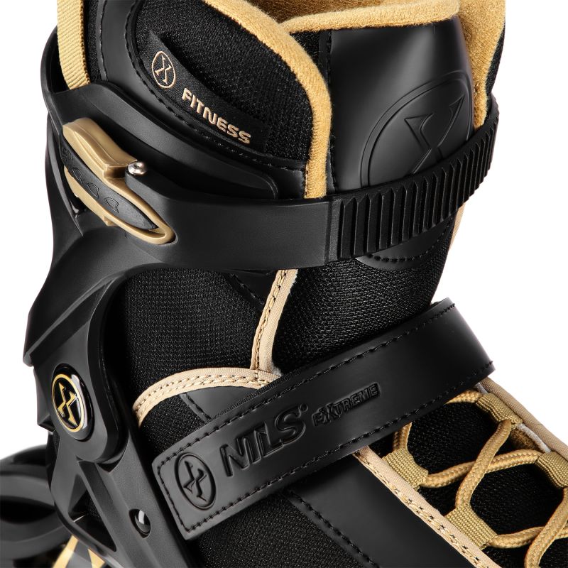 Nils Extreme Armour Black And Gold Roller Skates Size 42 arany görkorcsolya