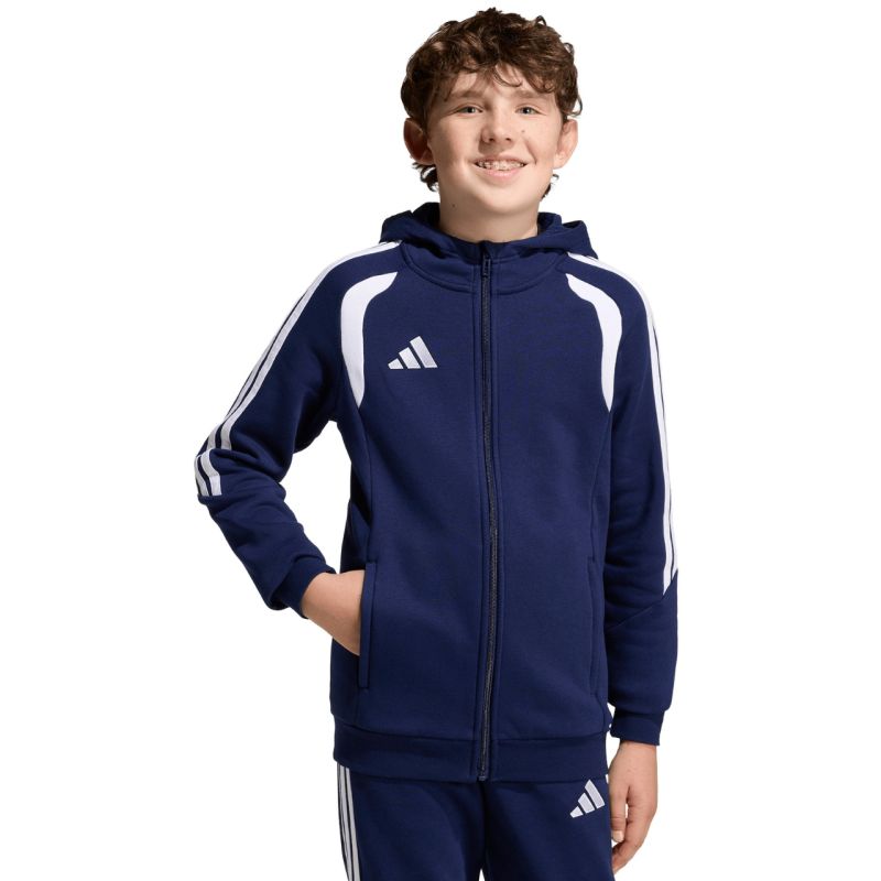 adidas Tiro 26 League Sweat Full Zip Hoodie for Kids Navy KF3322 kék kapucnis pulóver