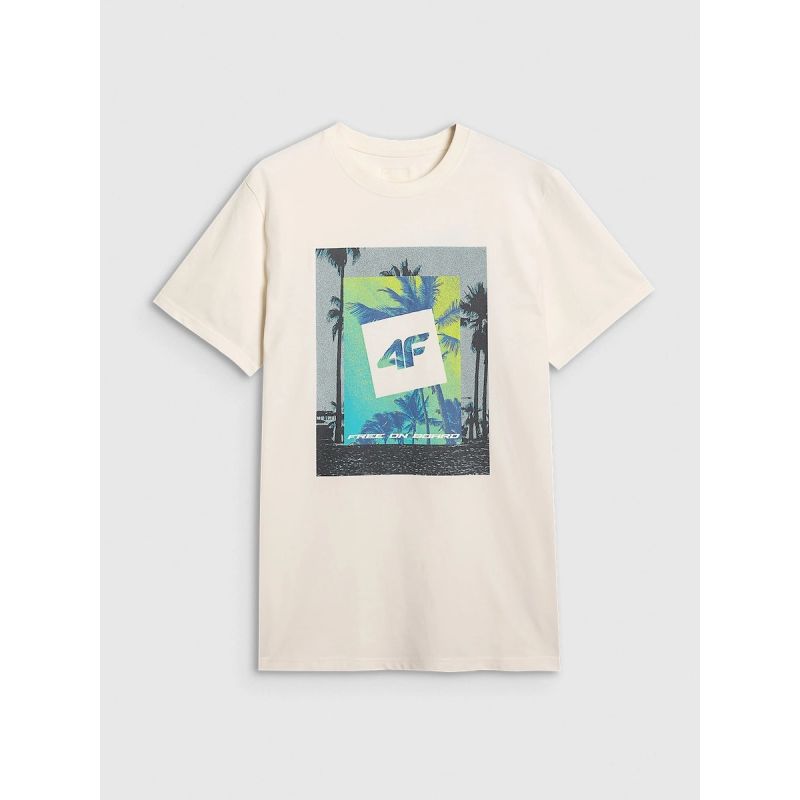 Men's regular printed T-shirt 4F 4FRSS25TTSHM2846-12S póló