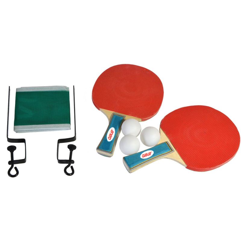 Enero Table Tennis Set 2 Rackets 3 Balls And Net fekete nets, sets