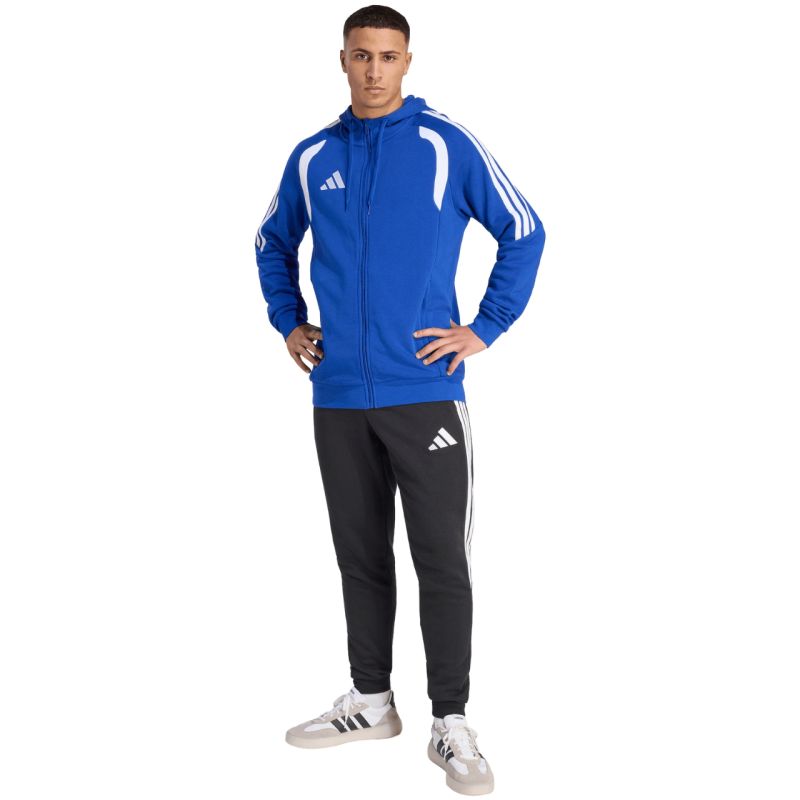 Men's adidas Tiro 26 League Sweat Full Zip Hoodie KF9105 kék kapucnis pulóver