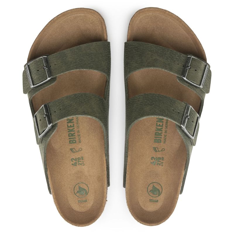Birkenstock Arizona Vegan Microfaser Regular Women's-Men's Desert Dust Thyme Flip-Flops for Wide Feet Vegan (1024550) cipő
