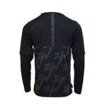 AIR Jordan Zion Longsleeve Shooting Shirt Black/Dk Smoke Grey/Dk Smoke Gray - fekete sweatshirts, shirts