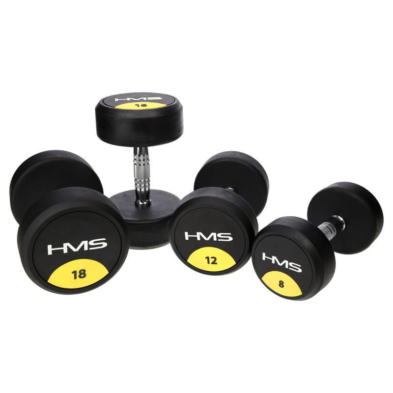 HMS Rubber-coated dumbbell 9kg HG PRO súlyzó 17-66-152