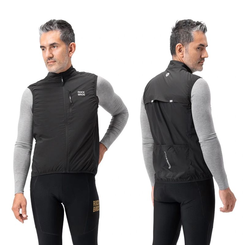 Rockbros MJ012 thermal vest size XL - black fekete vests