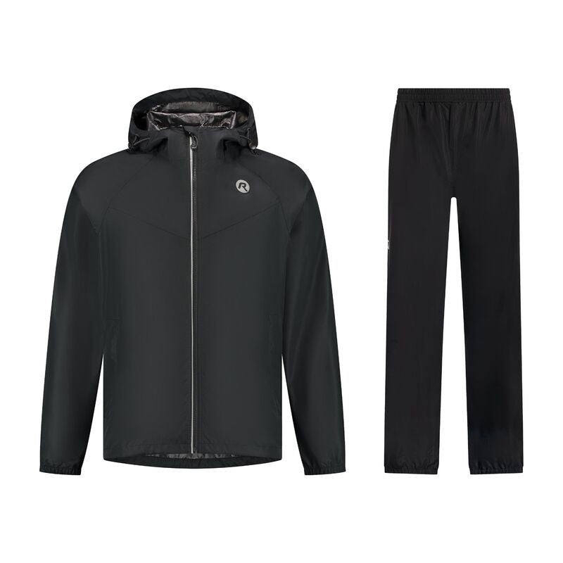 Rogelli CORE Raincoat Set Black 2XL fekete sets