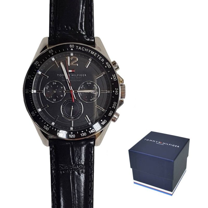 Tommy Hilfiger Luke men's watch black - uniwersalny karóra