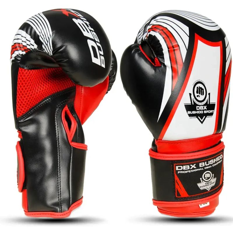 DBX Bushido 6oz Boxing Gloves for Kids - Junior Red piros kesztyű