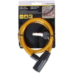 Dunlop SPIRAL BIKE LOCK WITH KEY 1. - YELLOW sárga kiegészítő GSP-1042473