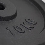 Enero BLACK CAST IRON WEIGHT 10KG FIT Ø26.5 1 pc. fekete weight, strength training equipment, training equipment