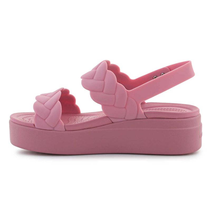 Crocs Brooklyn Woven Low Wedge W 209977-6XX sandals Cipő