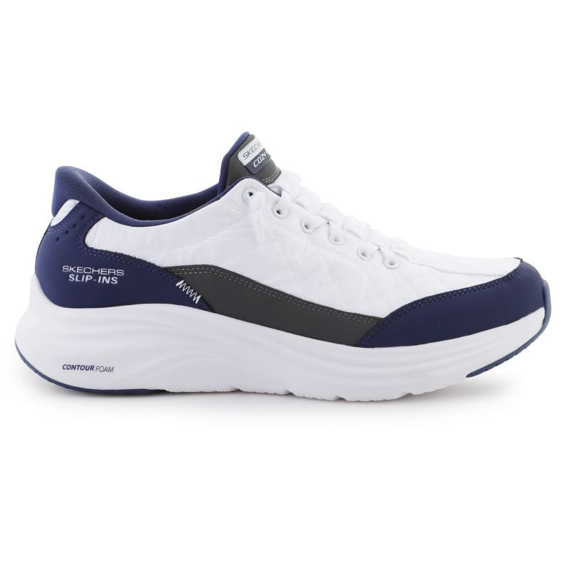 Skechers Slip-ins: Contour Foam - Cozy Fit 232619-WNV White/Navy Cipő