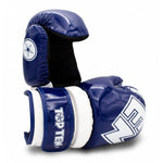 TOP TEN ROTT "GLOSSY BLOCK" Open Gloves jasnoniebieski+xs kesztyű