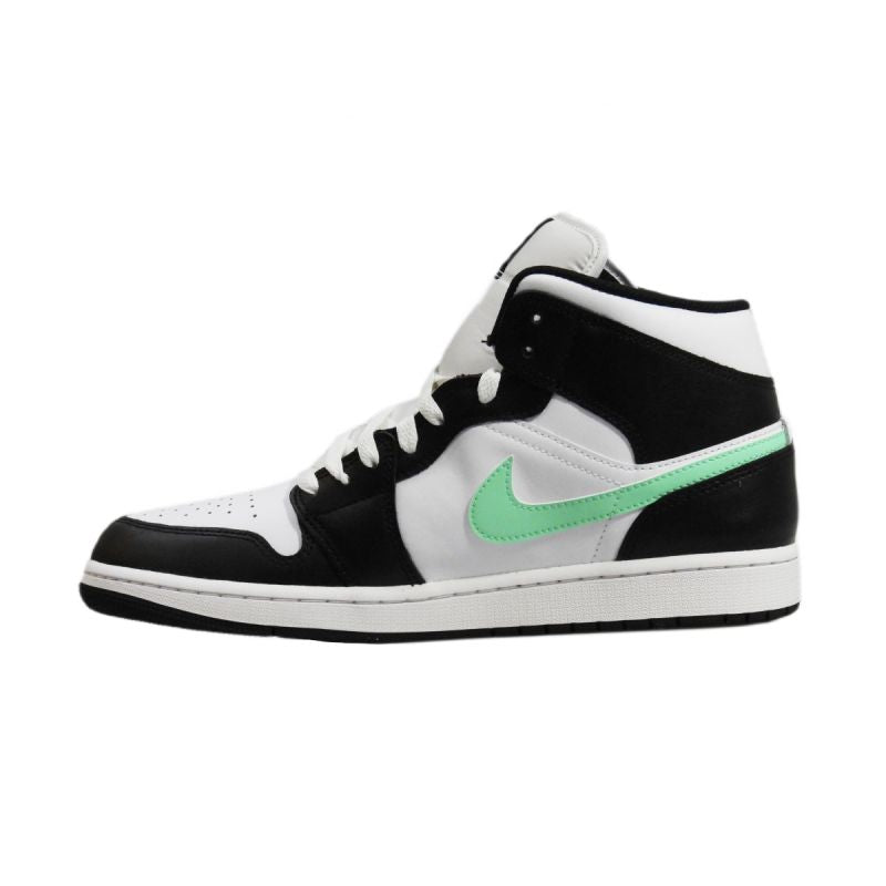 AIR Jordan 1 Mid Green Glow White Men's Sneakers - zöld cipő