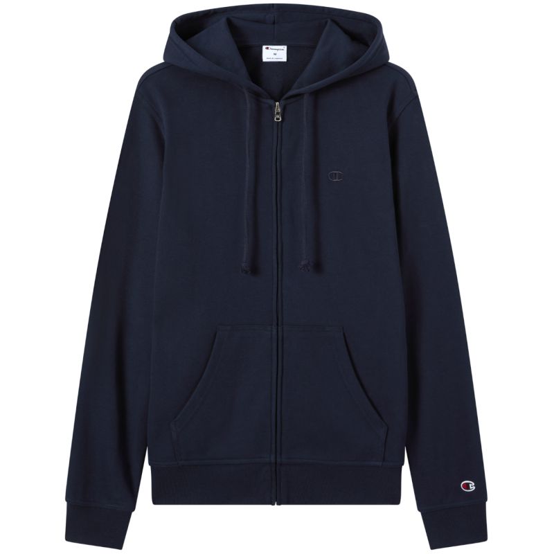 Champion Men's Full Zip Hoodie Sweatshirt Navy Blue 220786 BS501 sötétkék kapucnis pulóver