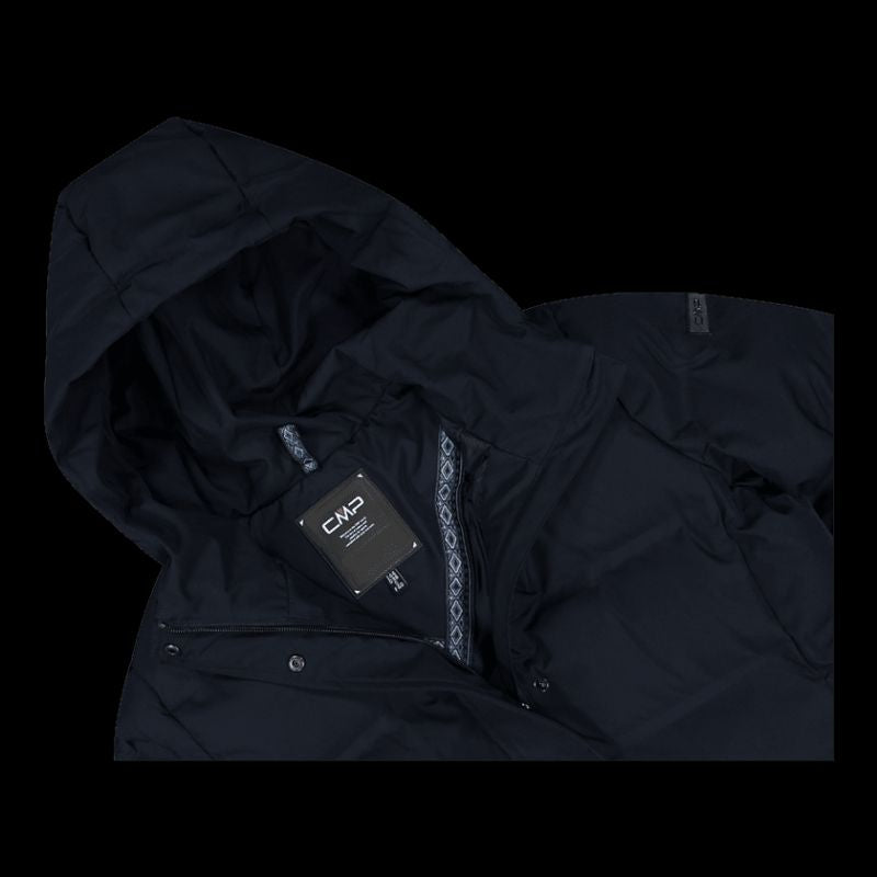 CMP women's winter coat with hood, waterproof, insulated, ( ) fekete dzseki