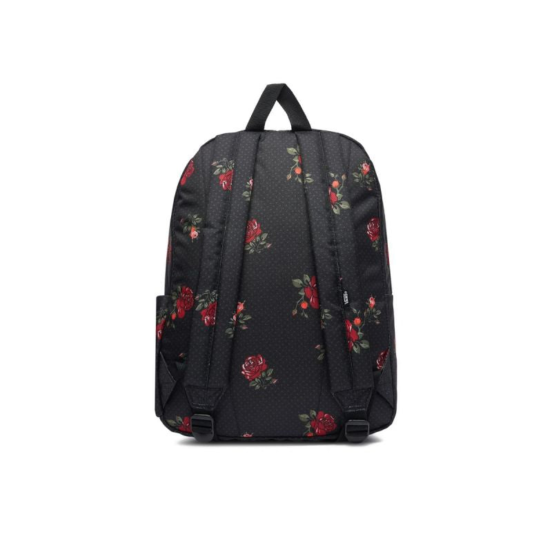 Vans Old Skool Classic Backpack – Black with Roses 22L fekete hátizsák VN000H4YBRR1