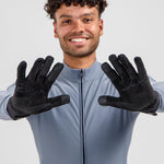 Rogelli SIGNATURE winter gloves black fekete kesztyű