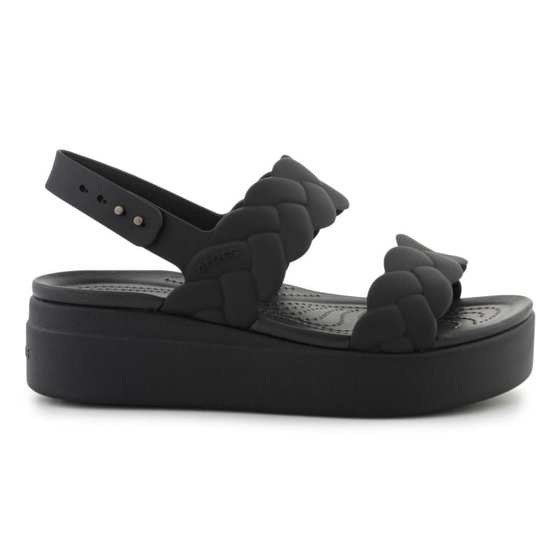 Crocs Brooklyn Woven Low Wedge W 209977-060 sandals Cipő