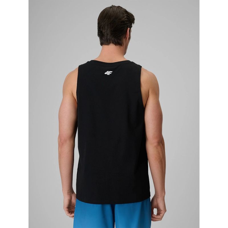 4F Men's regular sleeveless T-shirt with print póló