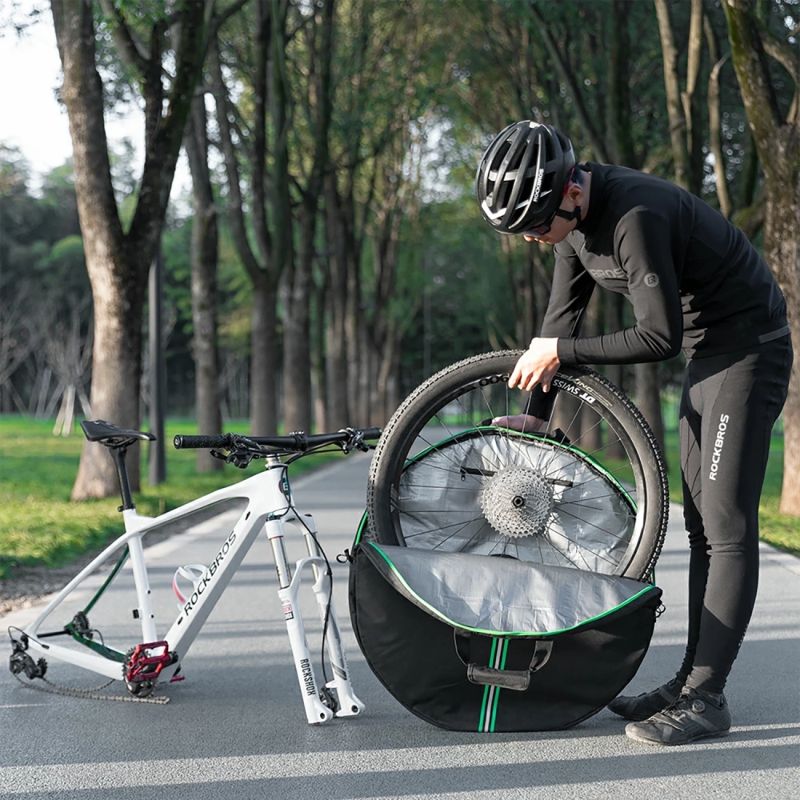 Rockbros D40 transport cover for ø74cm wheel - black fekete covers
